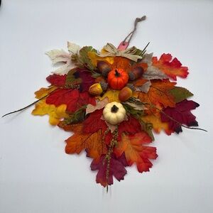 Fall leaf shaped wreath